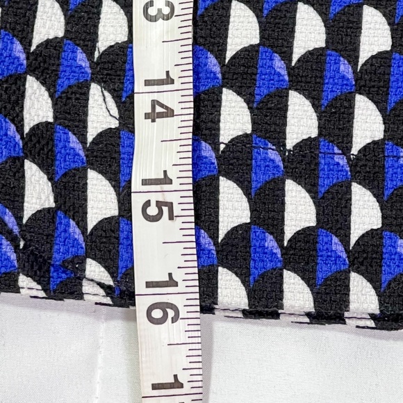 J Crew Blue and White Pattern Skirt - Picture 5 of 5